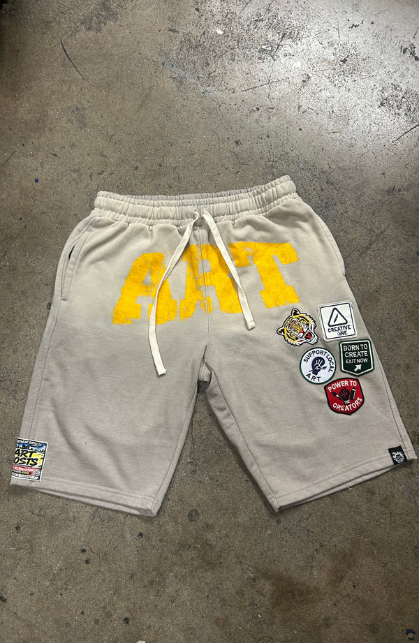 ART FADED SWEAT SHORTS