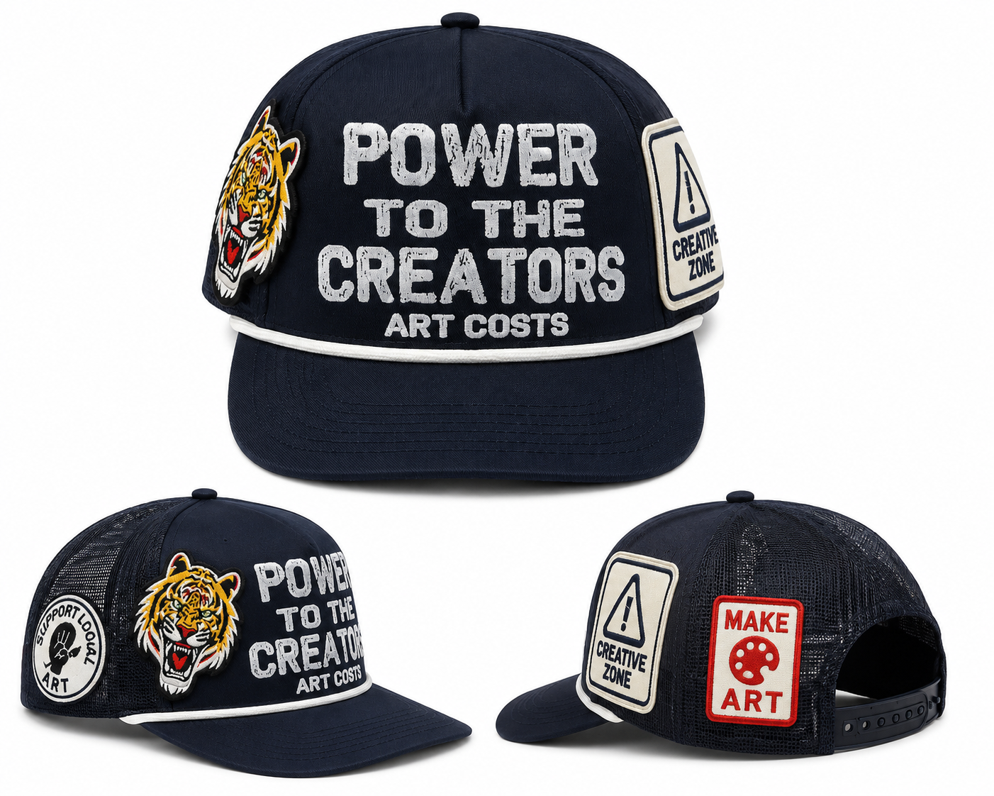 Power to the Creators Original Trucker